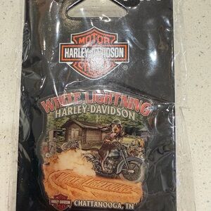 Harley-Davidson White Lightning Patch with Orange and Black